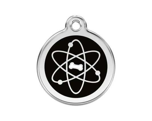 Médaille pour chien avec motif Atome