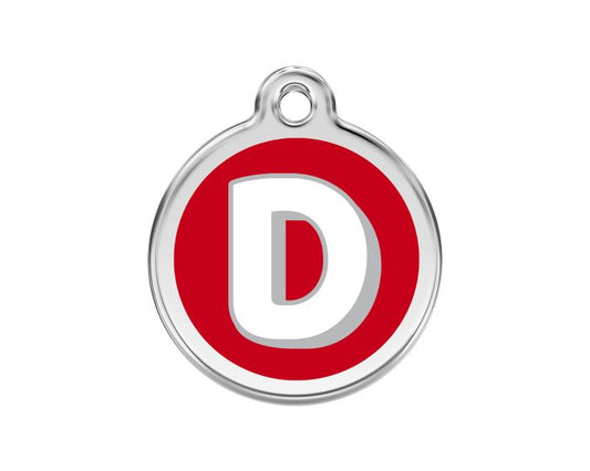 Médaille pour chien Lettre alphabétique D