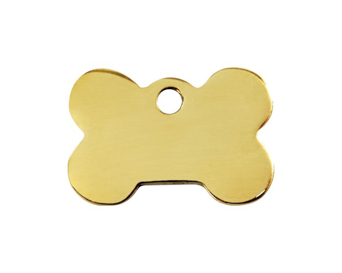 Médaille pour chien à graver os en laiton - Médaille chien