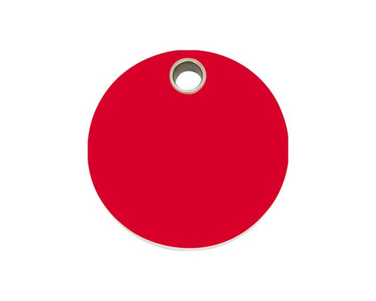 Médaille pour chien en plastique en forme de rond 10 coloris