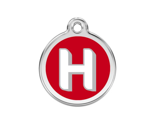 Médaille pour chien Lettre alphabétique H