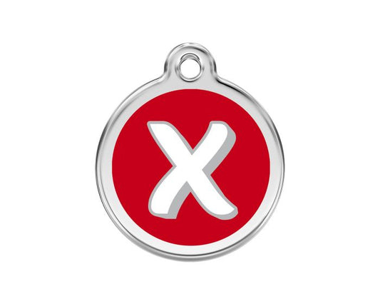 Médaille pour chien Lettre alphabétique X