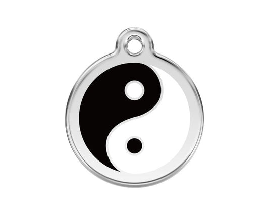 Médaille pour chien avec motif Yin et Yang