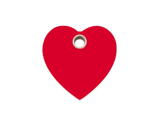 Médaille pour chien en plastique en forme de coeur 10 coloris
