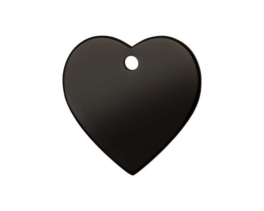 Médaille pour chien avec revêtement en titane en forme de coeur